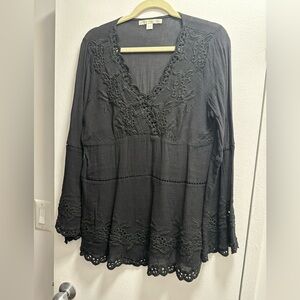 Boston Proper Black Tunic Size M